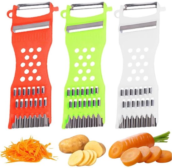 Dieses Dreiteilige Sparschäler-set Ist Ein Multifunktionaler Sparschäler Und Gemüseschneider In Einem Geeignet Für Kartoffeln Und Andere Zutaten