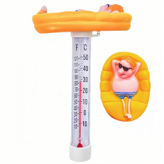 Schwimmendes Wasserthermometer, Schwimmendes Poolthermometer, Bruchsicher, Poolthermometer, Für Schwimmbäder, Whirlpools, Hot Tubs, Fischteiche U
