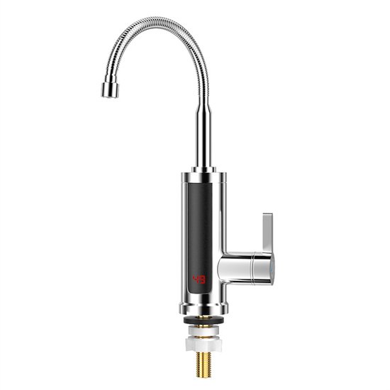 Durchlauferhitzer 220 V, Elektrischer Wasserhahn, Edelstahl, Elektrischer Durchlauferhitzer, Wasserhahn, Elektrischer Wasserhahn, 360 Grad Drehba