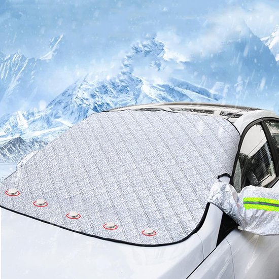 Magnetische Auto-frostschutzdecke Anti-eis-auto-windschutzscheiben-schutzplane Anti-schnee Frost Eis Und Hitzeschutz Universalgröße 145 X 113 Cm
