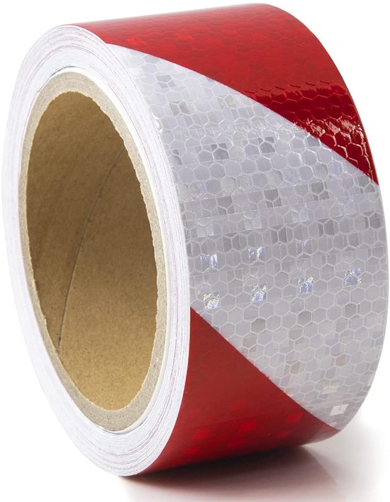 Reflektierendes Klebeband Warnband Reflektierendes Klebeband Reflektierender Aufkleber Rot-weißes Reflektierendes Klebeband Für Fahrzeuge Autos
