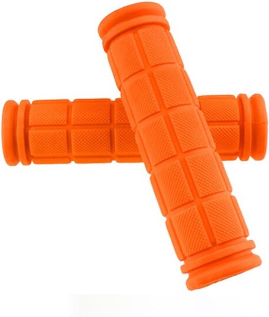 Fahrradlenker, Rutschfest, Gummi, Orange, 2 Paar (4 Stück)