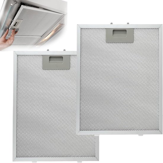 2er-pack Fettfilter Mit Rauchrohren Dunstabzugshaube Aluminiumgewebe 5-lagiger Filter Für Küchenabzugshauben Geeignet Für Verschiedene Marken 320 320