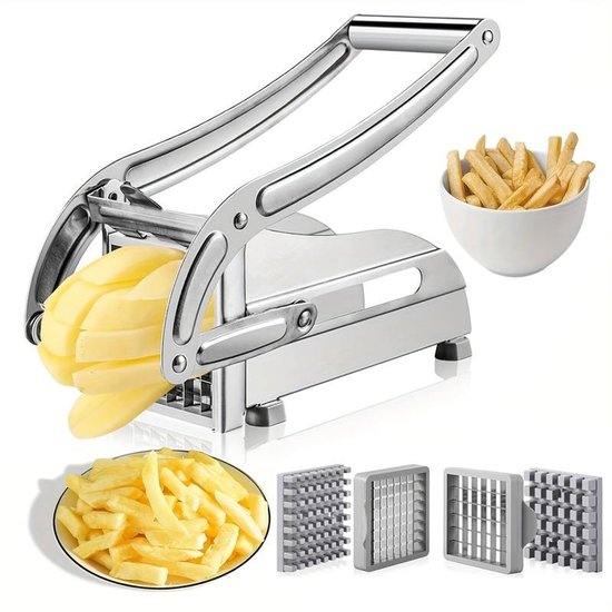Pommes-frites-schneider Professioneller Robuster Kartoffelschneider Aus Edelstahl Mit Komfortablem Griff Und Gerader Klinge Ideal Für Die Von Und