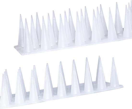 Taubenabwehrspitzen Aus Kunststoff 2 M 6 Stück Transparent Vogelabwehr Für Balkone Dachrinnen Und Balustraden Gegen Tauben Möwen Und Katzen