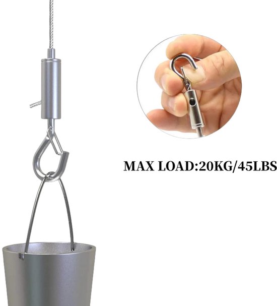 Stahlseil 3-teilig Edelstahl-einzelhaken 2 M X 1 5 Mm Langlebig Für Den Innen Und Außenbereich Geeignet Flexibel Und Robust Für Zeltleinen Und 1,5 Mm