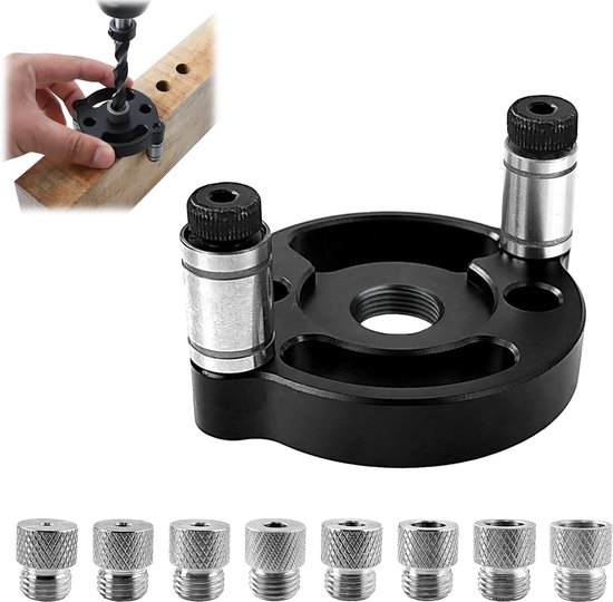 Bohrschablone – Mit 3/4/5/6/7/8/9/10-mm-hülsen, Holzloch-positionierer