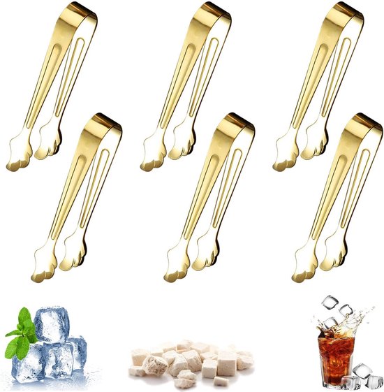 Zuckerzangen Aus Edelstahl – Mini-eiszangen Für Partysnacks, Eiskaffee Und Zuckergold