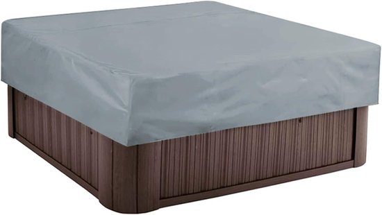 Quadratische Whirlpoolabdeckung – 220 X 220 X 30 Cm, Wetterfest, Silberbeschichtet