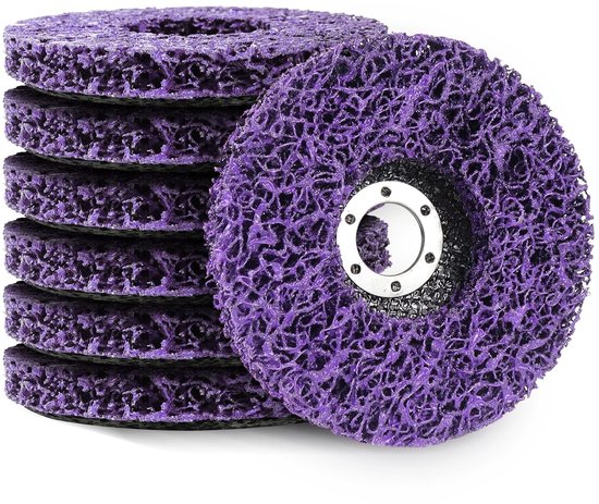 Polierscheiben – 100 Mm – 7 Scheiben – Zum Entfernen Von Farbe Und Rost – Lila