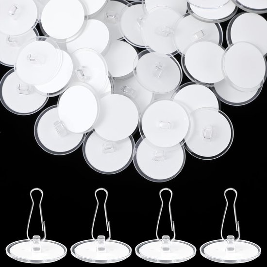 50er-pack Selbstklebende Deckenhaken, 2 Cm, Zur Einfachen Montage Ohne Bohren, Für Schlafzimmer, Badezimmer Und Andere Dekorationen.