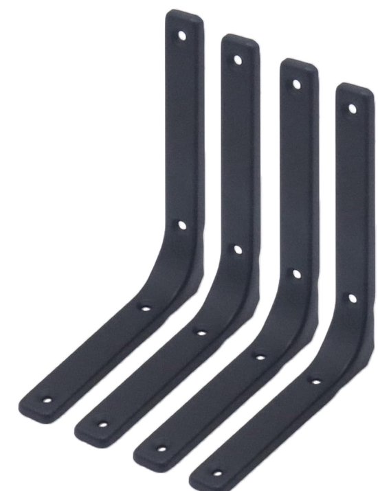 4-teiliges Set Bestehend Aus 6 X 5 Zoll Langen Halterungen Robusten L-förmigen Wandhalterungen Geeignet Für Holzregale Und Schränke Mit Schrauben 90