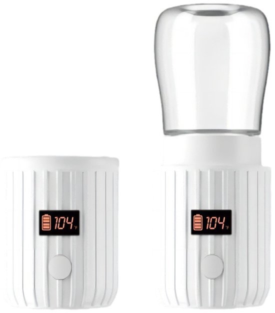 Kabelloser Elektrischer Flaschenwärmer, Usb-aufladbar, Schnelle Kabellose Aufheizung, 4 Temperaturstufen