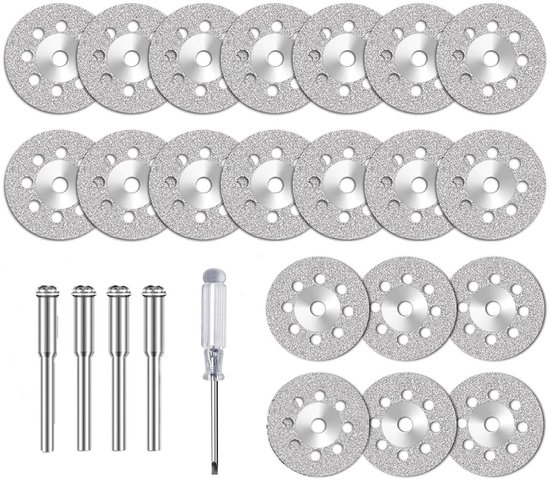 Inovra Plus Diamanttrennscheiben 22 Mm Für Rotationswerkzeuge Schleifscheibenzubehör Mini-kreissägeblatt Für Metall Fliesen Holz Glas Und Marmor