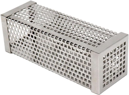 Grillbesteck-set – Rauchrohr Aus Edelstahl 304, Quadratisch, 15,3 X 5,2 X 2,7 Cm