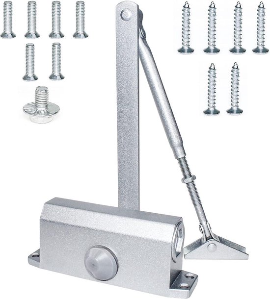Automatischer Hydraulischer Türschließer - Verstellbarer Türschließer Mit Kompassarm - Ideal Für Zuhause, Geschäft Oder Büro - Türen Bis Zu .