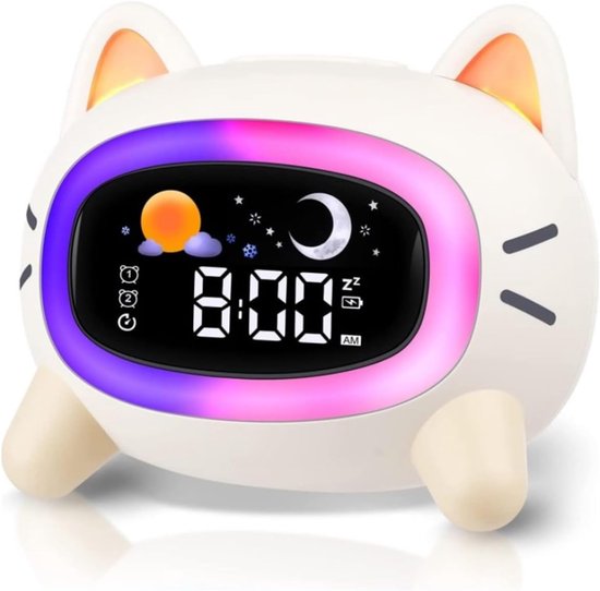 Wecker Digitaler Wecker Digitale Wecker Digitaluhr Led Schlafzimmer Geeignet Für Kinder Kann Beim Schlaftraining Und Als Sanfter Weckton Werden