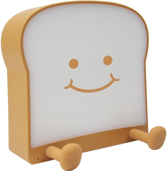 Nachtlicht Für Toaster, Led-nachtlicht, Nachttischlampe, Led-schreibtischlampe, Aus Abs-toastermaterial, Ein-/beidseitig Beleuchtet, 11 X 11,5 X 3,8 Cm