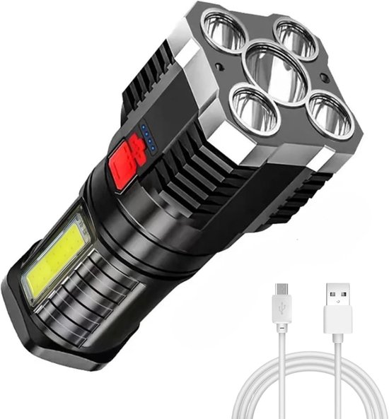 Wiederaufladbare Taktische Taschenlampe Mit Fortschrittlicher Cob-led-technologie Usb-aufladbare Taschenlampe Wasserfeste Arbeitsleuchte 3 3
