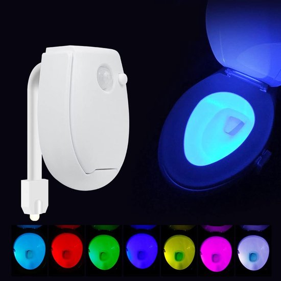 Wc-leuchte Mit Körpererkennungsfunktion, Weißer Led-sensor, Badezimmer-wc-leuchte