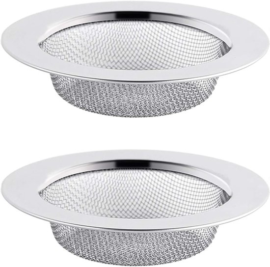 Abflusssieb – 2er-pack, Edelstahl, 7,5 Cm, Für Küchenspüle