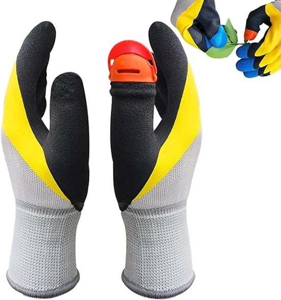 Paar Gartenhandschuhe Mit Daumennagel – Für Schnelles Schneiden, Obstpflücken Und Gartenpflege – Atmungsaktive Und Durchstichfeste Pflückhandschuhe