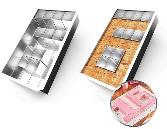 Aluminium-backform/kuchenform, Verstellbare Antihaftbeschichtung, Großbuchstaben