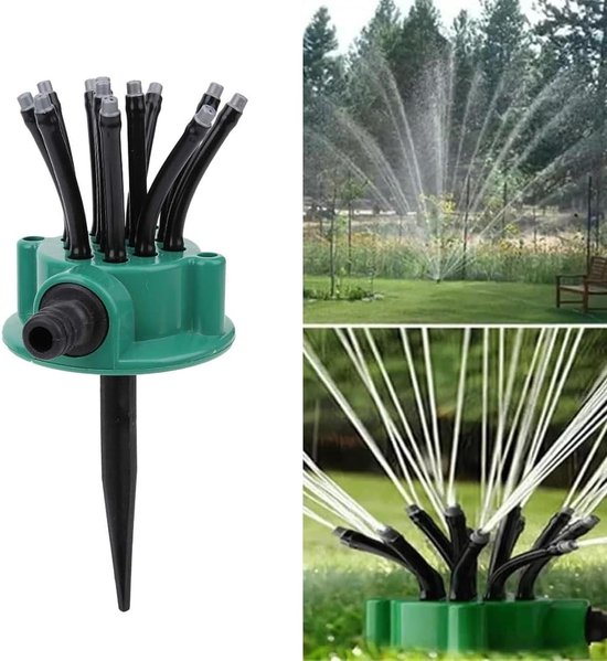 Allecta – Rotierender Regner Für Die Gartenbewässerung Mit 360°-bereich – Automatisches Bewässerungsgerät Für Garten Und Landwirtschaft