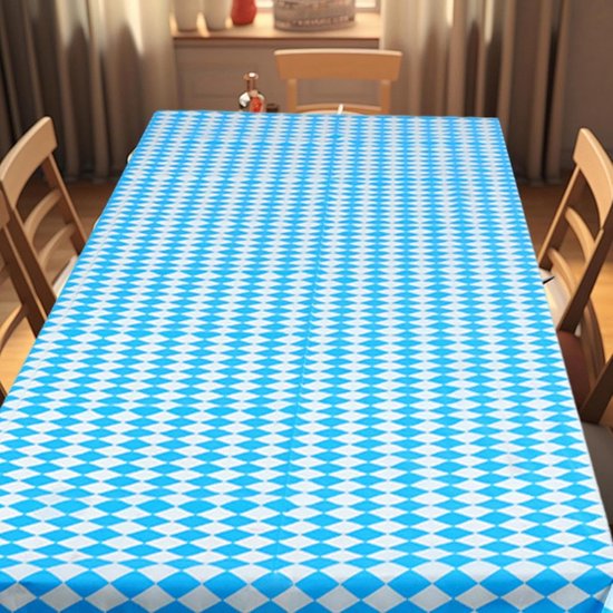 3-teiliges Set Blau-weißer Tischdecken Oktoberfest-tischdecken Wasserfeste Bayerische Tischdecken Für Geburtstagsfeiern Hauspartys Grillfeste Und
