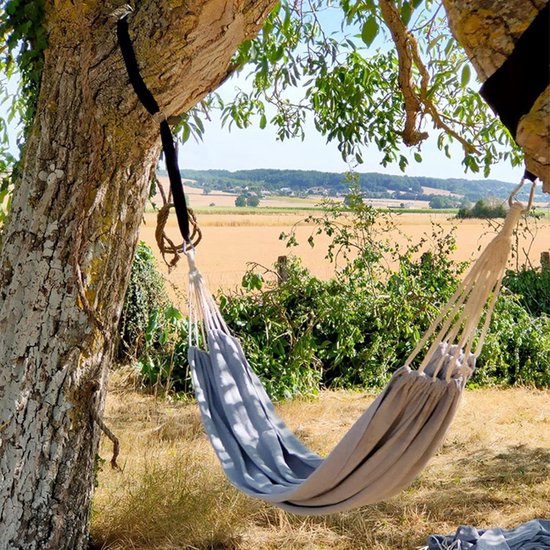 Outdoor-hängematte Zum Liegen – Canvas, Baumfreundliche Gurte, Tragetasche