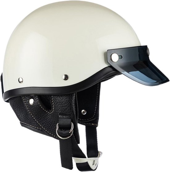 Motorrad-halbhelm Offener Motorradhelm Bikerhelm Bequemer Stylischer Schutzhelm Für Abenteuerliche Touren Rennen Schneemobil Und Rollerfahrten L