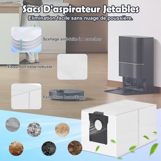 Zubehörset Für Staubsauger Passend Für Die Dreame Saugroboter X40/x40 Pro/s30 Pro Ultra, X40 Ultra/l40 Ultra/x40 Master 1 Hauptbürste, 2 Filter,