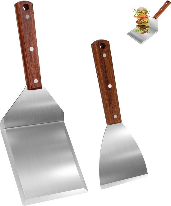 Grillbesteck-set Aus Edelstahl – Spatel Für Grill Und Teppanyaki