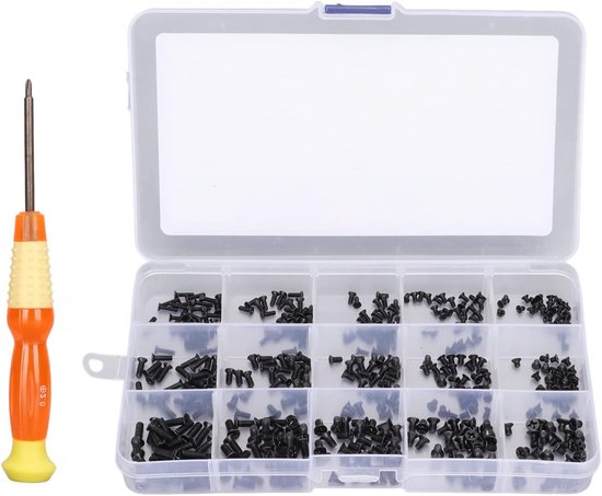 450-teiliges Universal-laptop-schraubenset – Reparatur-schraubensortiment Aus Kohlenstoffstahl Mit Aufbewahrungsbox