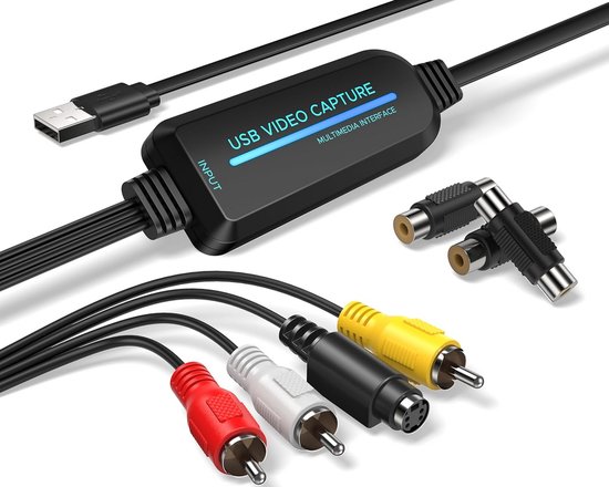Videoaufnahmekarte – Konvertiert Vhs, Mini Dv, Hi8 Und Videorecorder In Digital – 1080p-usb-aufnahmegerät Für Mac Und Windows