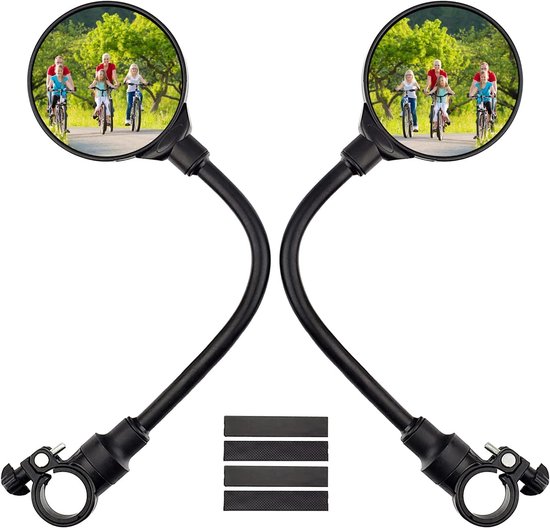 Fahrradspiegel – 2 Stück – Hd – Konvex – Acryl – 22–30 Mm