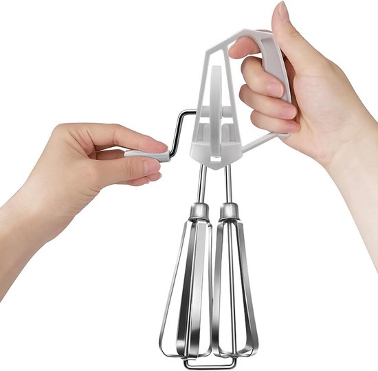 Eierquirl, Rotierender Hand-eierquirl Aus Edelstahl, Handmixer Mit Integriertem Eierquirl, Küchenhelfer Für Küchengeräte