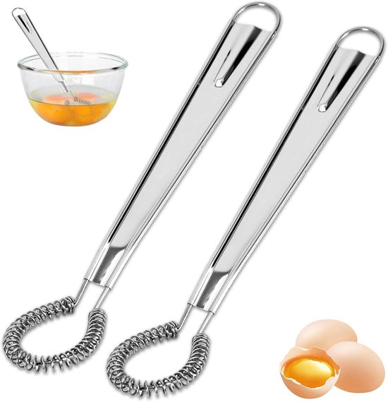 2 Mini-küchenwischer Aus Edelstahl – Spiralwischer – Lebensmittelecht