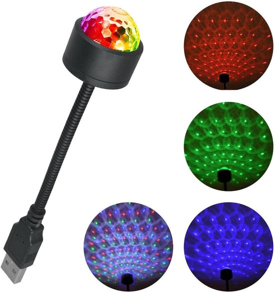 Led-sternenhimmel Fürs Auto, 360° Drehbare Usb-mini-diskokugel, Projektorlampe Aus Aluminiumlegierung Für Autoinnenraum, Partys, Schlafzimmer Und Bars