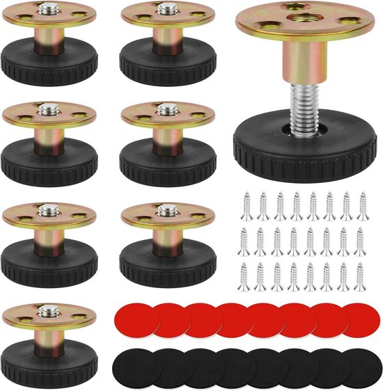 Möbelfüße – Höhenverstellbare Füße – Polstergleiter – 8 Stück – 27–40 Mm – Montagezubehör – Höhenverstellbar – Geeignet Für Sofas