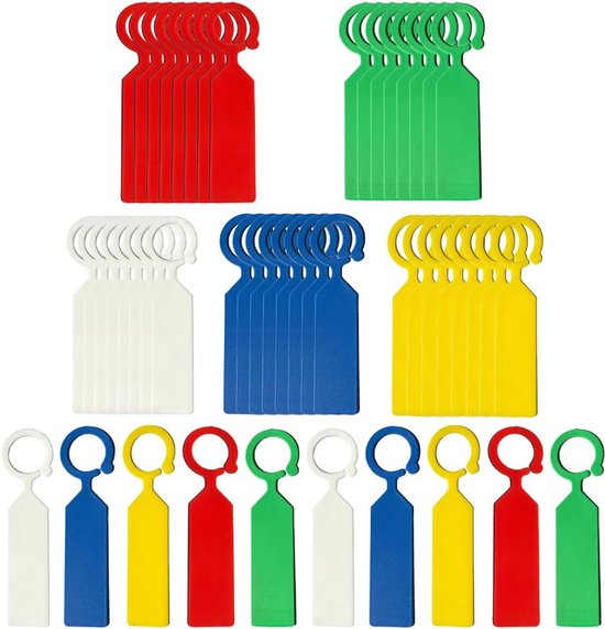 100 Wasserfeste Und Wetterbeständige Pflanzenanhänger Zum Aufhängen Für Den Garten 11 X 2 4 Cm Wiederverwendbares Pvc Dekorativ Und Vielseitig 2,4 Cm
