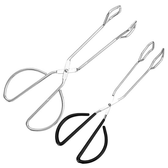 Grillzange Mit Scherenfunktion 2er-pack 41 Cm Und 25 Cm Edelstahl 430 Hitzebeständig Bruchsicher Geeignet Für Private Küchen Restaurants Hotels