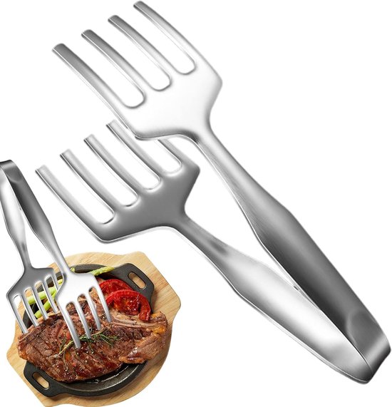 Küchenzange Aus Edelstahl Multifunktionale Koch Und Grillzange Hitzebeständiger Rutschfester Griff Für Küche Camping Und Fischzubereitung 27 Cm