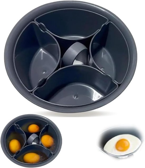 Geeignet Für Thermomix Tm5, Tm6 Und Tm31, Zubehör Für 4 Pochierte Und 6 Weichgekochte Eier, Kombinierter Eierkocher, 2-in-1-eierkocher