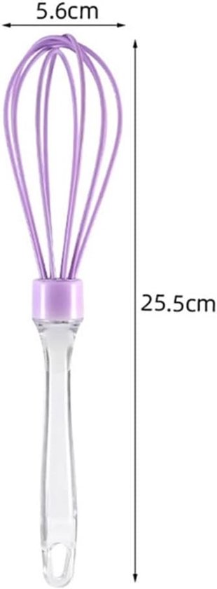 Roter Silikon-schneebesen Aus Draht – 25,5 Cm Lang, 5,6 Cm Breit – Zum Schlagen, Mischen Und Aufschlagen Von Eiern Und Milch