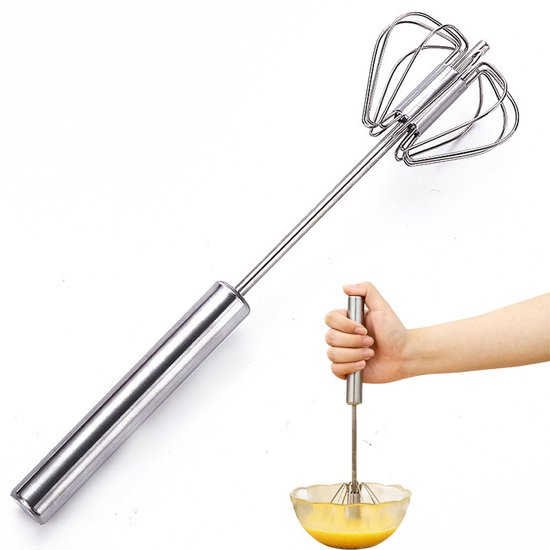 Sskhe Edelstahl-eierquirl – Stabmixer 25 Cm – Zum Schlagen, Rühren Und Backen