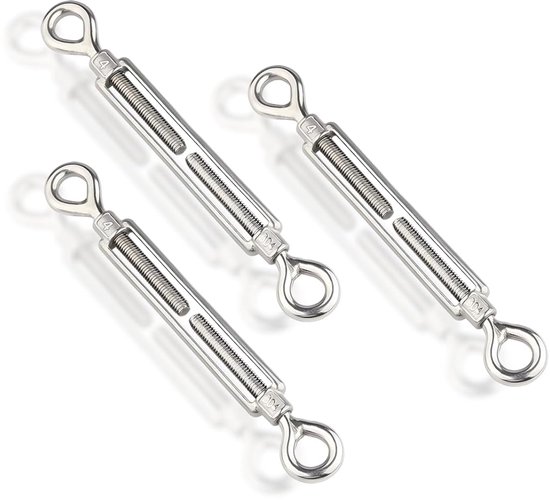 3er-pack M4-spannschlösser Und Ösen Spannschloss Aus Edelstahl 304 Mit Einstellbarem Stahlseilspanner Robuste Spannschlösser Zum Spannen Von Und