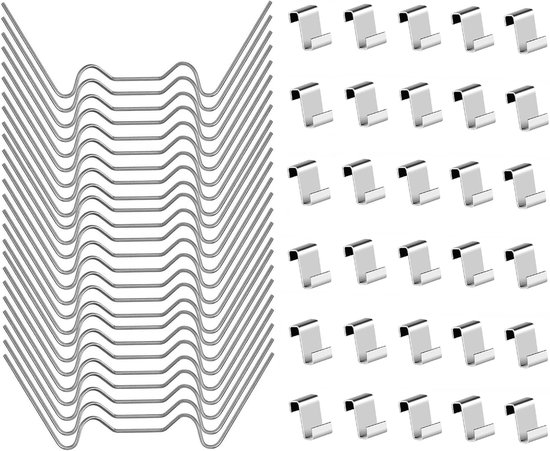 Gewächshaus Glasklemmen 100 Stück Glasclips Für Gewächshäuser 50 W Clips Und 50 Z Clips Befestigungsmaterial Für Gewächshausglas Für Gewächshausg
