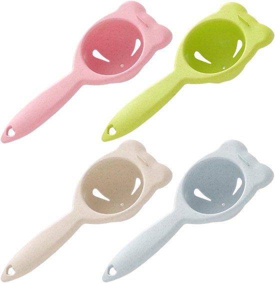 4 Eiertrenner, Eigelbtrenner, Eiweißtrenner, Eiweißfilter Zum Backen, Küchen-eierentnahmewerkzeug, Eigelbtrenner