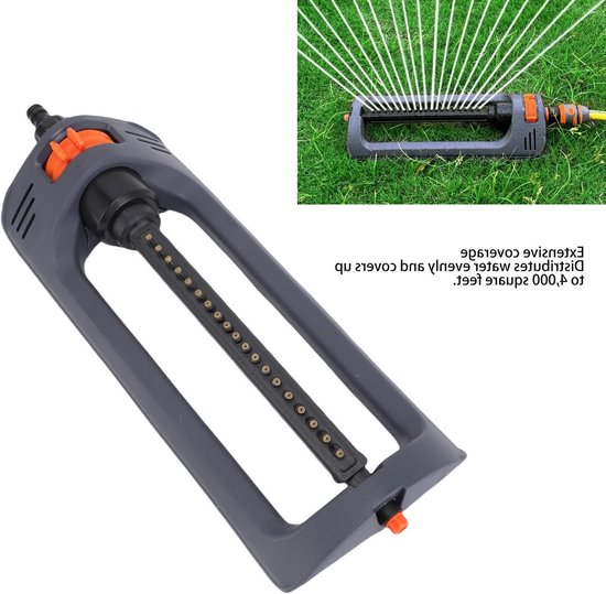 Oszillierender Rasensprenger – Rasenbewässerung – Gartenbewässerung – 19 Sprinkler – 46 X 15,5 X 7,5 Cm – Mehrfarbig
